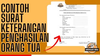 Cara Membuat dan Contoh Surat Keterangan Penghasilan Orang Tua