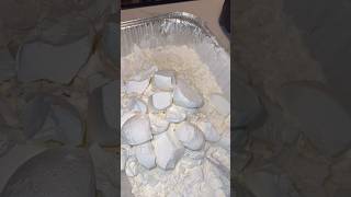 Baked cornstarch chunks