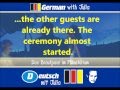 Learn German - Kieron & Elaine at Sabine's Wedding (16) - Practice German with Julia