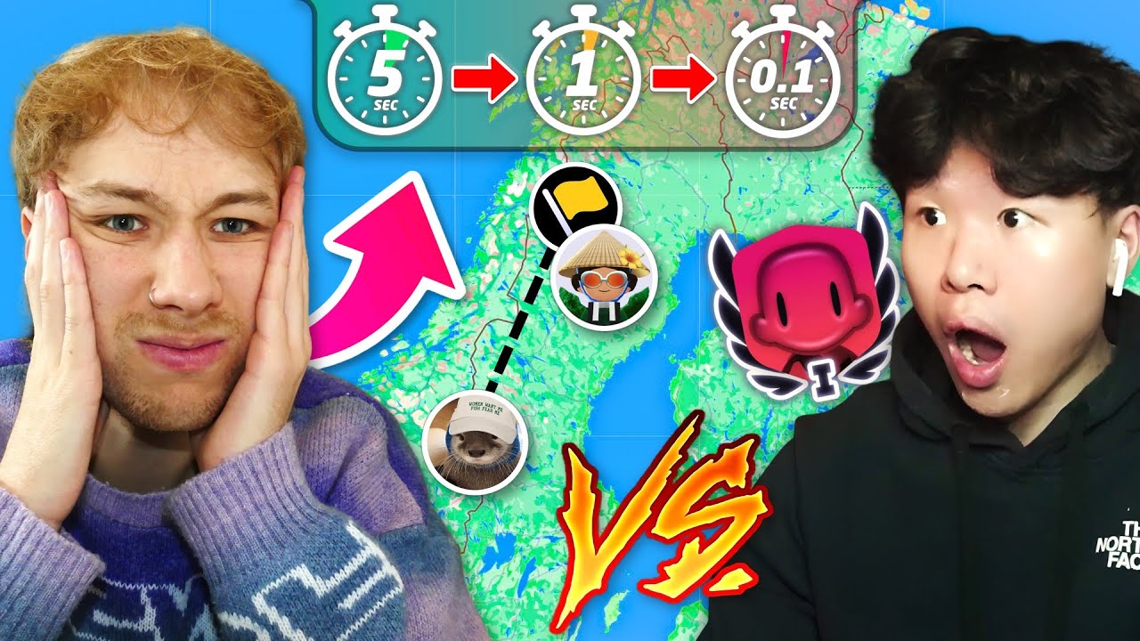 Geoguessr 1v1, Aber ich habe IMMER WENIGER Zeit (sind 0.1 Sekunden möglich?)