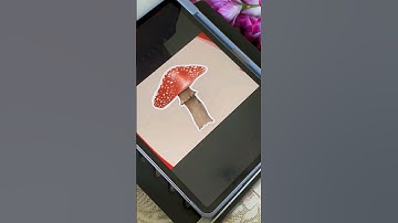 Digital drawing of a mushroom #ashortaday #viral #digitalart #procreate #ipadpro