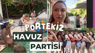 ÇILGIN HAVUZ PARTİSİ(!) | Portekiz'de Havuz Partisine Gittim, Surf ve Gece Hayatı
