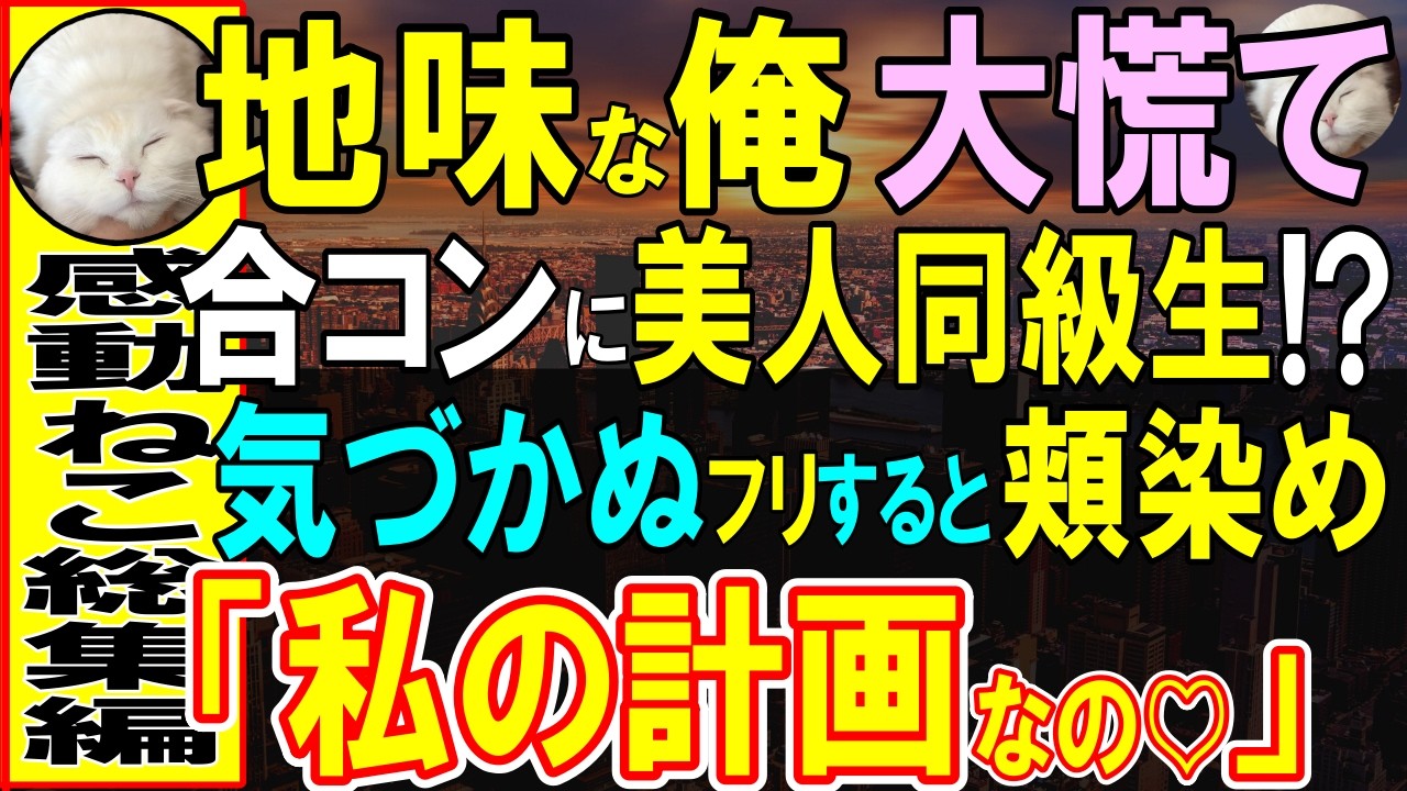 【感動する話】地味な俺が合コンに数合わせで参加したら学生時代の美人同級生が参加していた。どうせ気づかれていないと思い気づかぬふりしていると、彼女が信じられない事実を暴露し…【いい話・泣ける話・朗読】