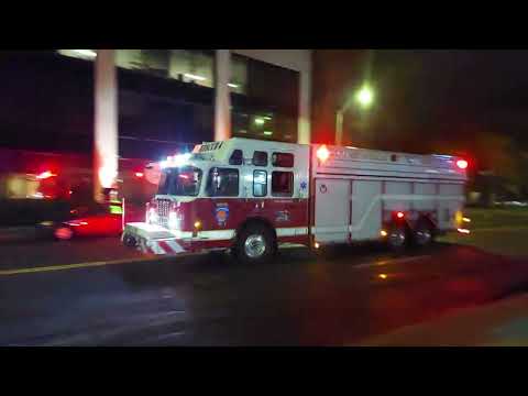 New Rochelle Rescue 4 responding to a call 10-6-23