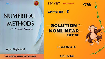 Nonlinear Equation - One shot| Numerical Method| Chapter - 2: #csit #gyanwala