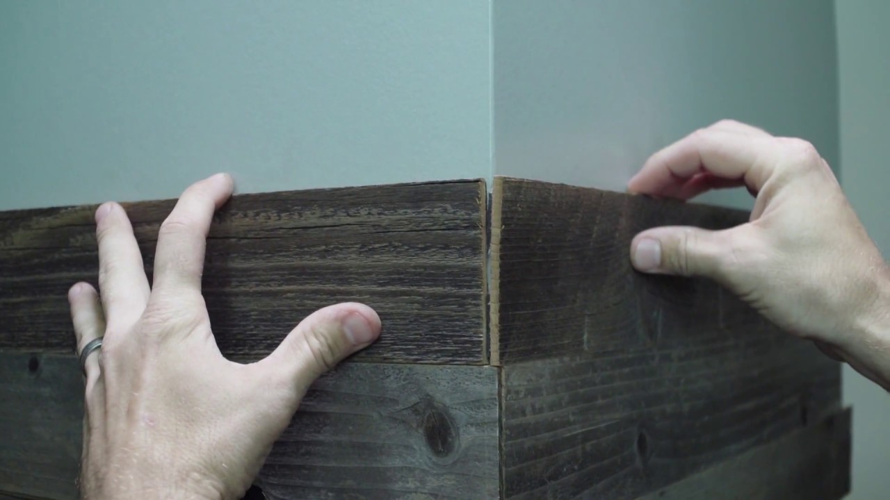 How To Install Wood Wall Planks Around Corners YouTube How To Install Wood Wall Planks Around Corners YouTube