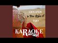 Cien Años (In the Style of Trio) (Karaoke Version)