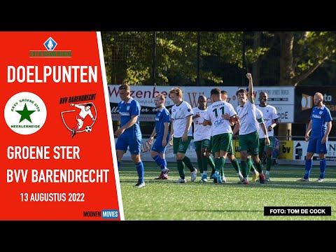 Doelpunten Groene Ster-BVV Barendrecht 13-08-2022