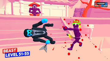 Beast - Stickman Ragdoll Fighter (Level 51-55) Android Gameplay