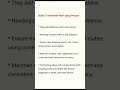 # English Grammar # Phrases # Rules