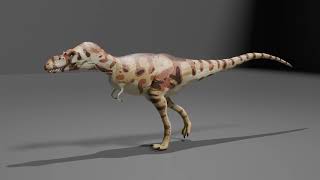 Blender 3D Albertosaurus animation.