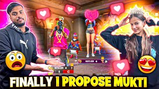 Propose Prank On Mukti Gone Wrong 💔 My Friends Dare Me To Propose Her On Live 😱 - Garena Free Fire