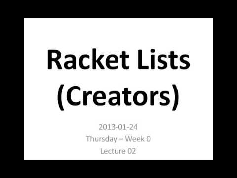 Racket: List functions: first, rest, null?, list, append, cons - YouTube