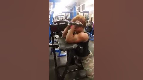 Preacher Bicep curls Drop set