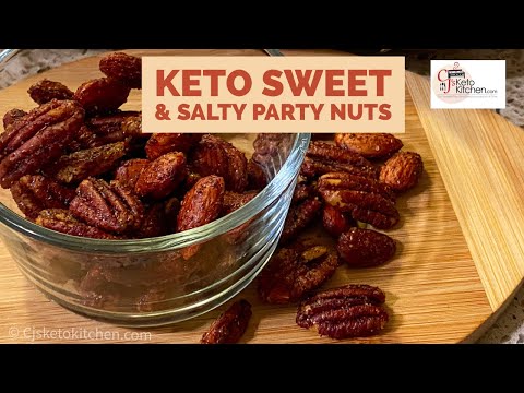 Keto Sweet and Salty Party Nuts - Unbelievably Good! (You've Been Warned!)