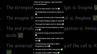 #follow #kppsc #sst #biochemistry #1million #viralvideo #lecture #shortsfeed
