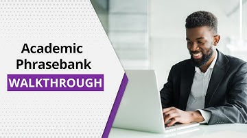 Academic Phrasebank - Trinka Product Walkthrough