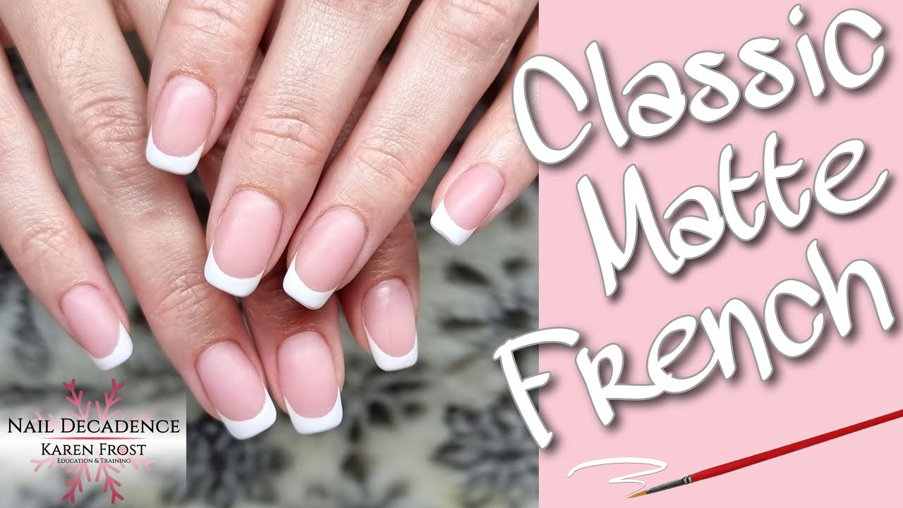 Polygel Nails | Matte French | Infill | Full Process Including Filing | SBD London | Short Squoval