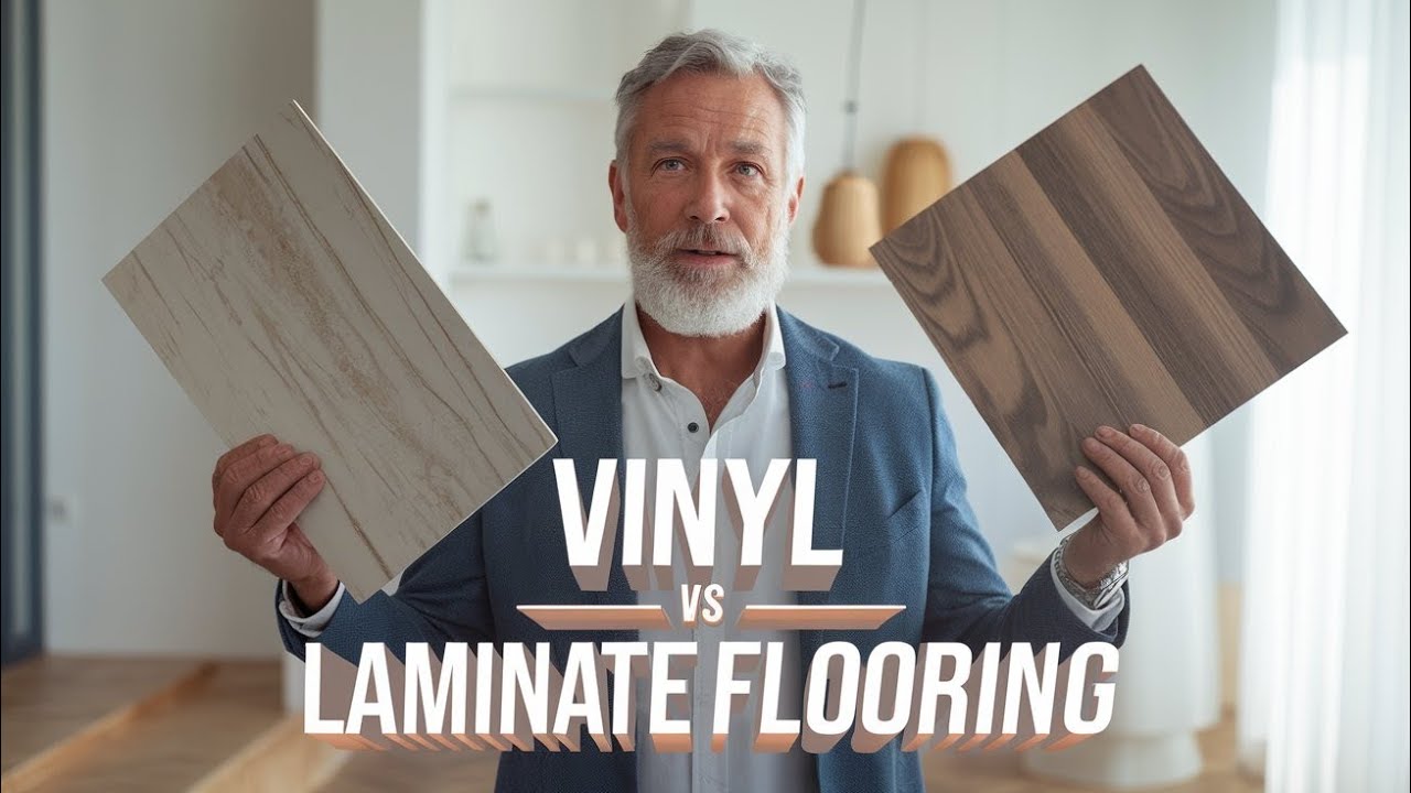 Виниловое напольное покрытие против водонепроницаемого ламината.