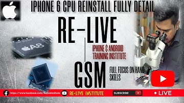 IPHONE 6 CPU & RAM REINSTALL FULL VIDEO . HOW TO IPHONE CPU CHANGE  HOW TO SWAP IPHONE HOW TO REMOV