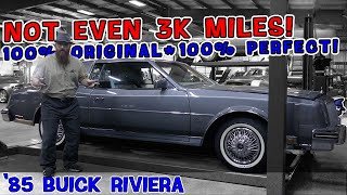 This can't be real!? Showroom '85 Buick Riviera! CAR WIZARD in awe! Not even 3K miles. All original!
