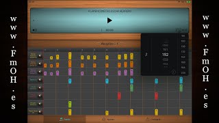 Flamencómetro iPad (1) Play - Stop - BPM - Mix Metrónomo - Volumen Master screenshot 5