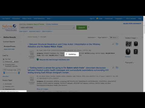 Academic Search Premier Basics - SSU Library