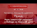 Роль советской разведки в победе на Курской дуге. Александр Колпакиди. 07.10.2018