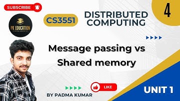 1.4 Message passing vs Shared memory | Distributed Computing | CS3551 | Anna university R2021 Tamil