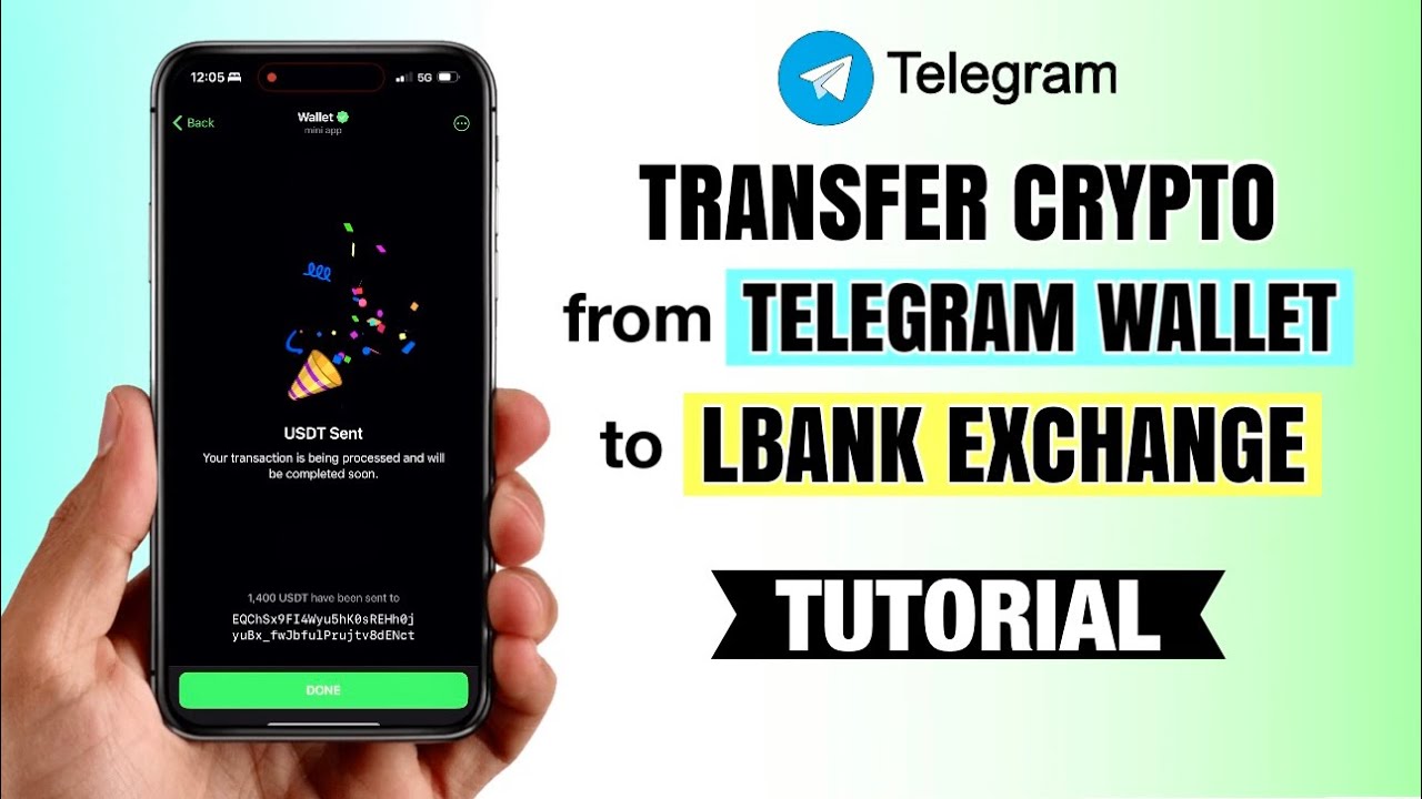 How to TRANSFER crypto from TELEGRAM Wallet to LBANK App | Step-by-Step  Tutorial