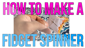 How To Make Paper Fidget Spinner (without bearings)