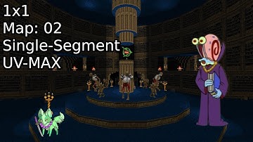 1x1 Map 02 "Desolate Library" UV MAX [DOOM II]