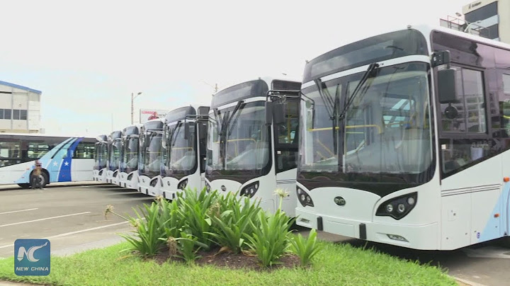 Chinese made electric buses arrived in Ecuador