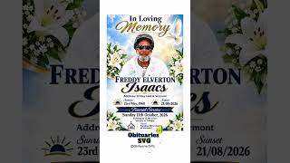 Freddy E. Isaacs | Funeral Announcement #ObituariesSVG #Obituaries #SVG