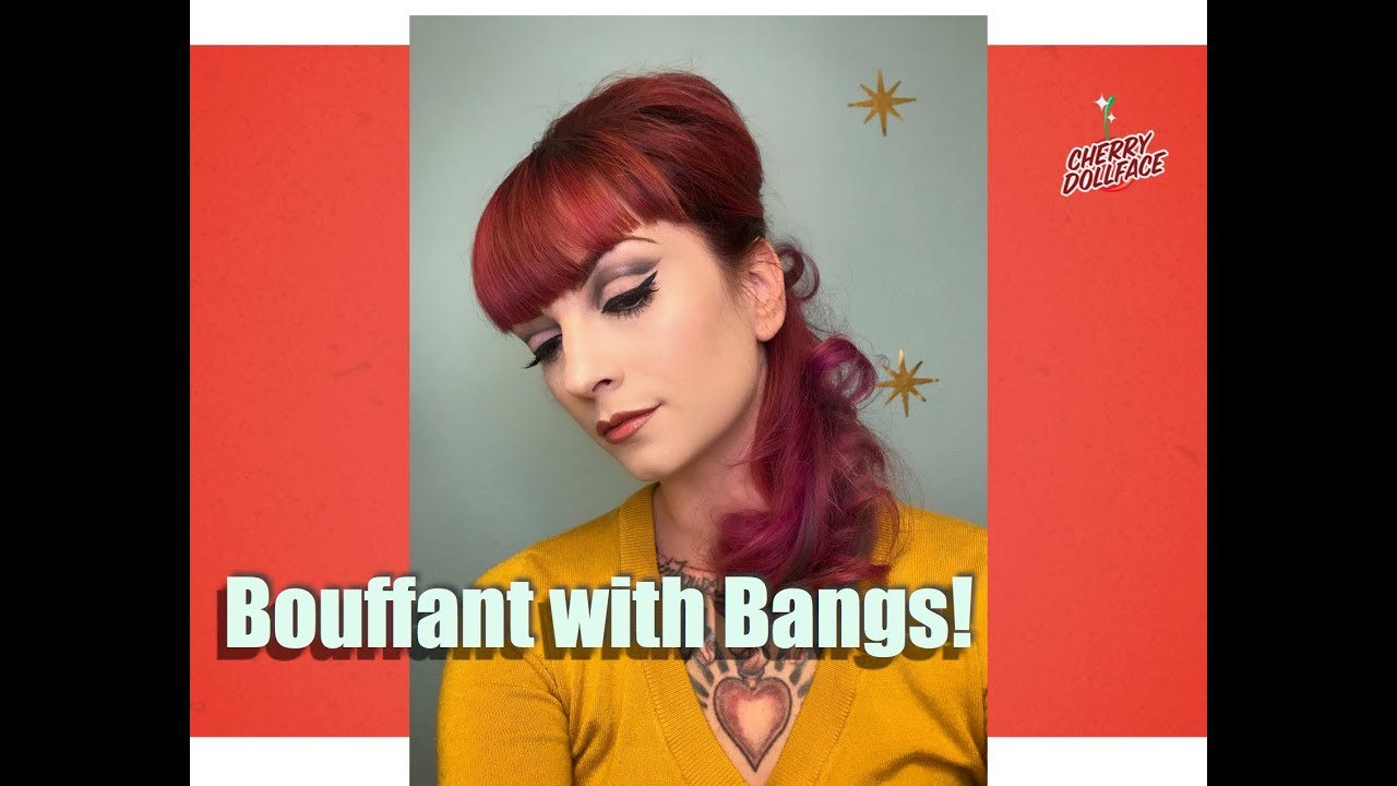Vintage Hair 1960s Bouffant With Bangs By Cherry Dollface Youtube