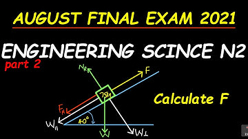 AUGUST 2021 FINAL EXAM: ENGINEERING SCIENCE N2 PART 2