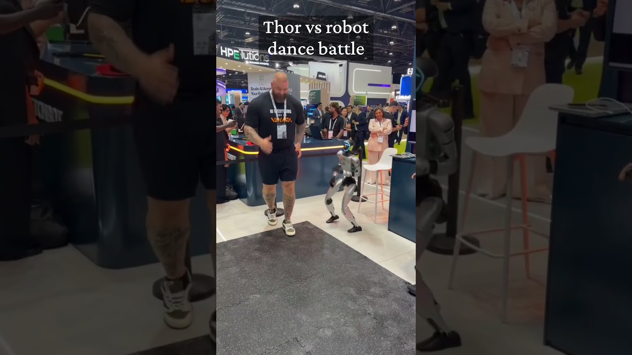 Thor dance battle with a Humanoid Robot!