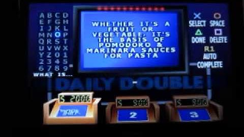 Jeopardy! Second Edition Playstation Run Game 1: Part 2