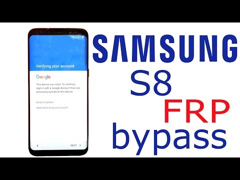 Samsung Galaxy S8 FRP bypass