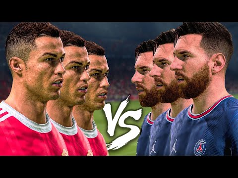 11 TANE RONALDO vs 11 TANE MESSİ // FIFA 22 KAPIŞMA