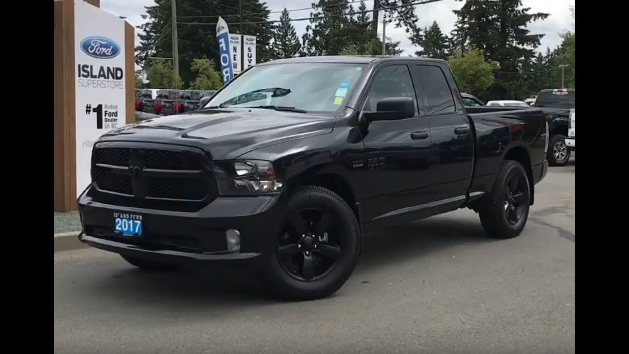 17 Ram 1500 W Midnight Edition 4x4 Bluetooth Review Island Ford Youtube