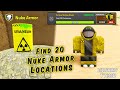 Find 20 nuke armor locations  specops plutonium uranium quest in military tycoon roblox