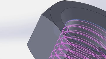 The Fastest Way of How to create Threads on a Nut M10 in Solidworks