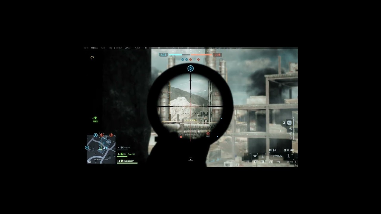 630m with one bullet left 