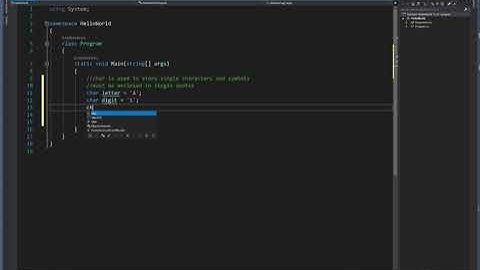 Using Char and String in VS2019