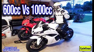 What its Like Riding a 600cc vs 1000cc Motorcycle