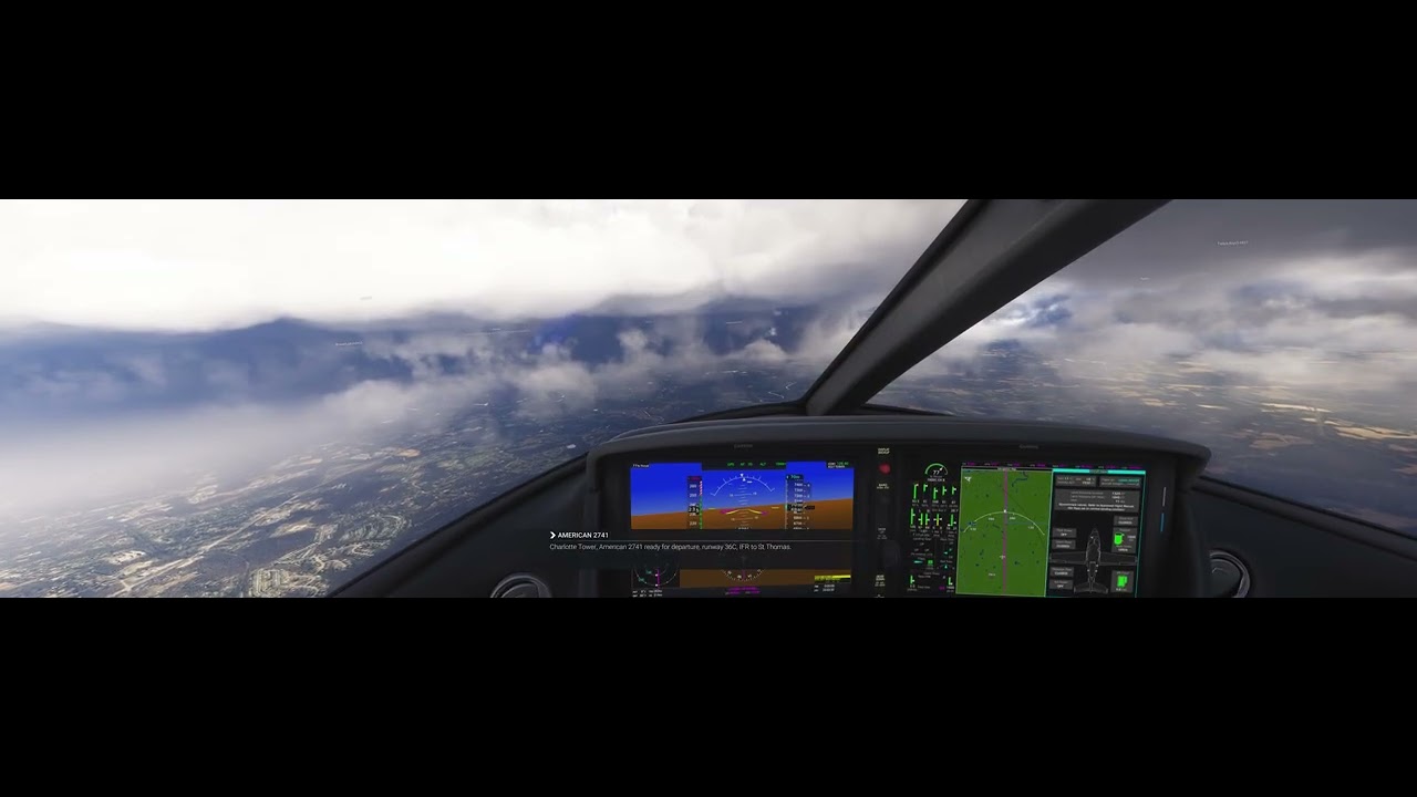 Snow/Ice Storm January 2026.  Short IFR hop from Charlotte to Raleigh (MSFS2024) RTX 5080