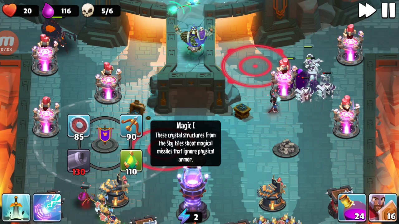 Castle Creeps TD - Chapter 10 Level 40-Bone Throne 3 Stars