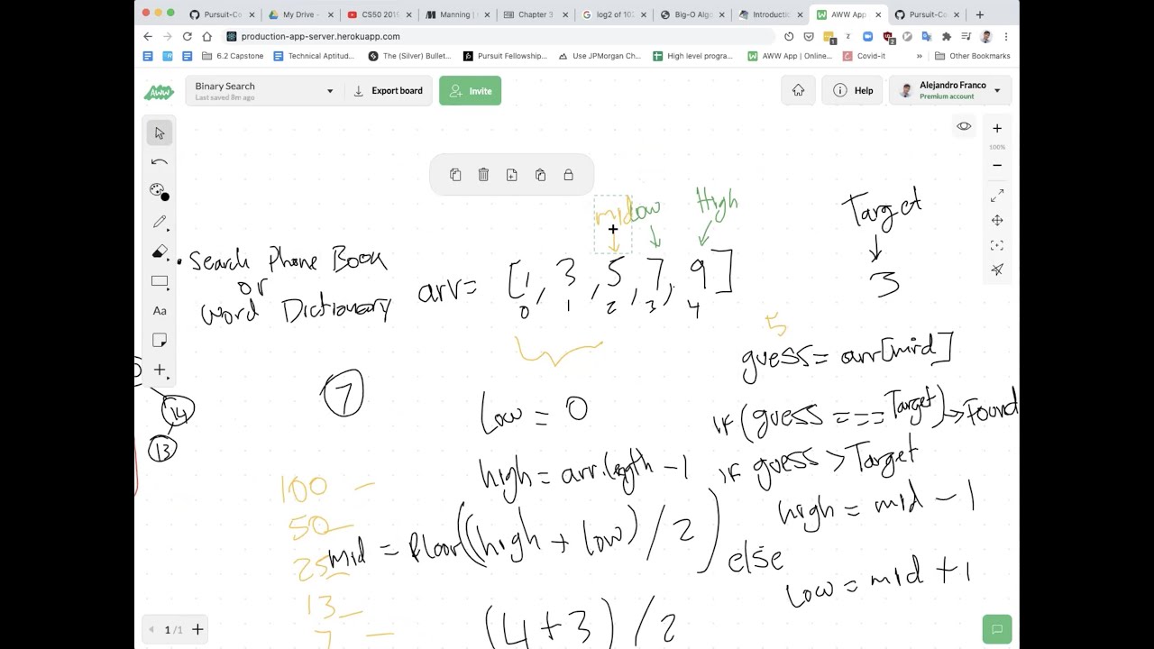 Binary Search Algorithm in JavaScript + Visualization - YouTube