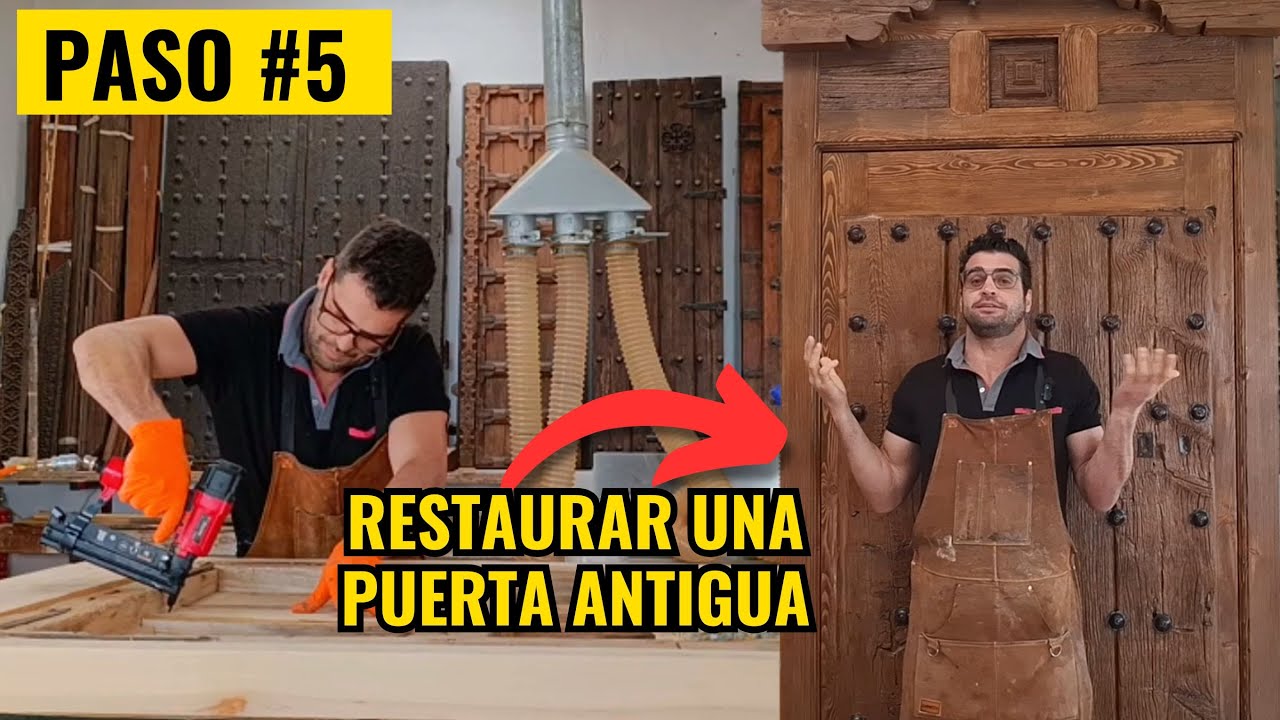 ¿Como RESTAURAR Y AISLAR una puerta antigua?